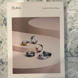 Oura Ring Sizing Kit with Silver, Black, Gold, and Rose Gold Finishes